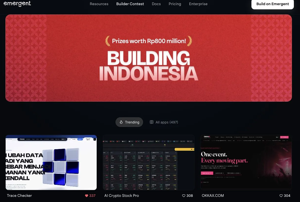 Finalist - Emergent Building Indonesia & France Competition trophy